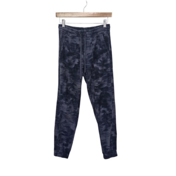 Athleta Pants Womens 2 Blue Gray Parallon Printed Jogger Cotton Stretch Tie Dye - Picture 1 of 12